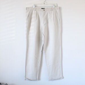 Dockers Cream Linen Trousers